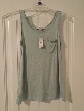 XS NWT LOFT mint pocket mixed medi tank